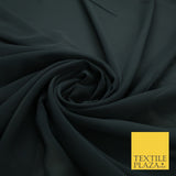70 COLOURS Plain Dyed Chiffon Fine Soft Georgette Sheer Dress Fabric 57" Wide
