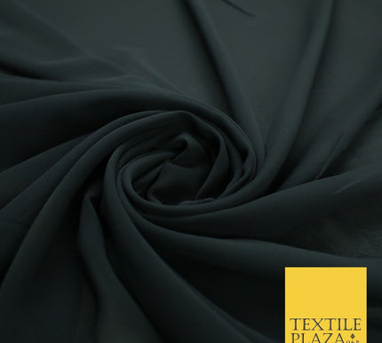 70 COLOURS Plain Dyed Chiffon Fine Soft Georgette Sheer Dress Fabric 57" Wide
