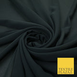 70 COLOURS Plain Dyed Chiffon Fine Soft Georgette Sheer Dress Fabric 57" Wide