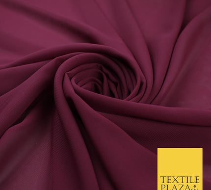 70 COLOURS Plain Dyed Chiffon Fine Soft Georgette Sheer Dress Fabric 57" Wide