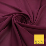 70 COLOURS Plain Dyed Chiffon Fine Soft Georgette Sheer Dress Fabric 57" Wide