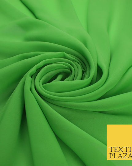 70 COLOURS Plain Dyed Chiffon Fine Soft Georgette Sheer Dress Fabric 57" Wide