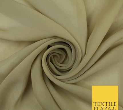 70 COLOURS Plain Dyed Chiffon Fine Soft Georgette Sheer Dress Fabric 57" Wide