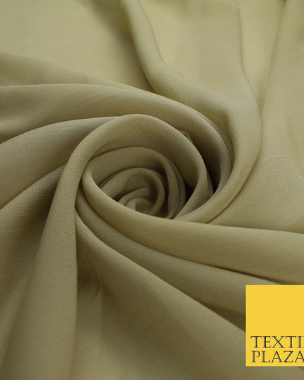 70 COLOURS Plain Dyed Chiffon Fine Soft Georgette Sheer Dress Fabric 57" Wide