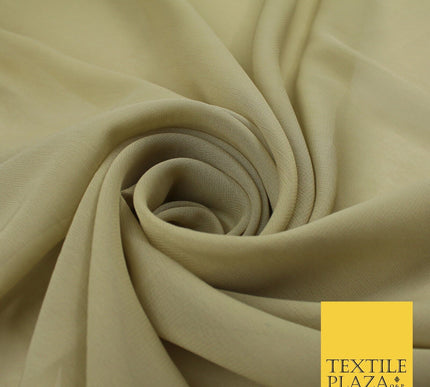 70 COLOURS Plain Dyed Chiffon Fine Soft Georgette Sheer Dress Fabric 57" Wide