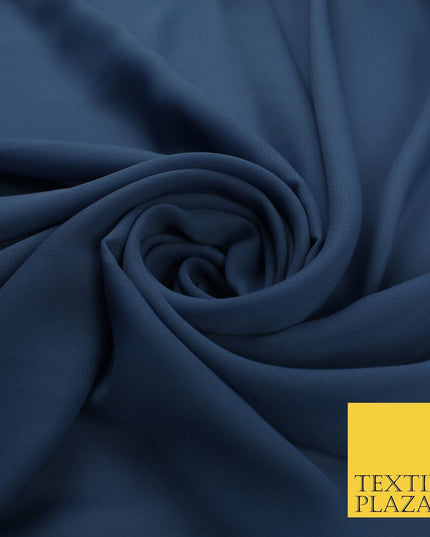 70 COLOURS Plain Dyed Chiffon Fine Soft Georgette Sheer Dress Fabric 57" Wide