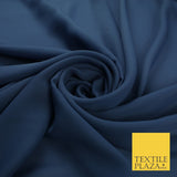 70 COLOURS Plain Dyed Chiffon Fine Soft Georgette Sheer Dress Fabric 57" Wide