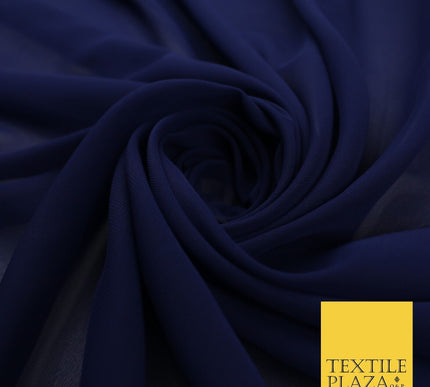 70 COLOURS Plain Dyed Chiffon Fine Soft Georgette Sheer Dress Fabric 57" Wide