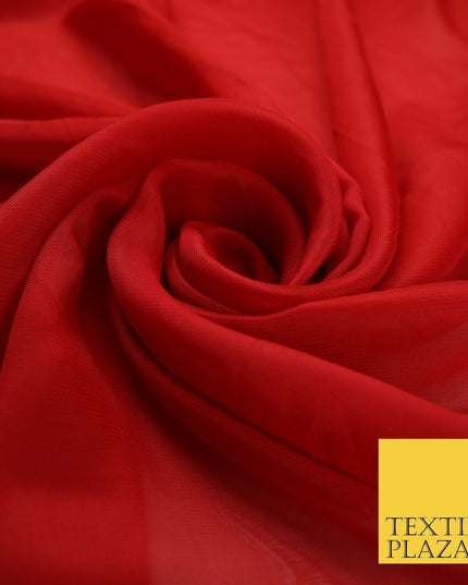 70 COLOURS Plain Dyed Chiffon Fine Soft Georgette Sheer Dress Fabric 57" Wide