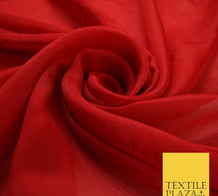 70 COLOURS Plain Dyed Chiffon Fine Soft Georgette Sheer Dress Fabric 57" Wide