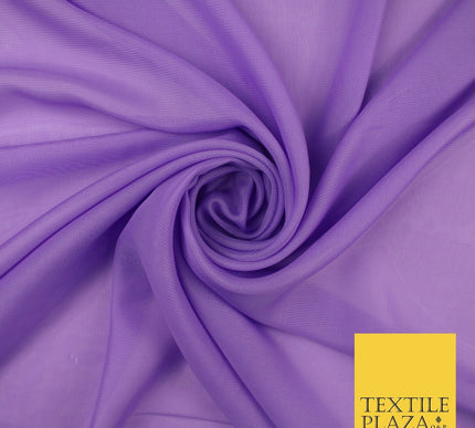 70 COLOURS Plain Dyed Chiffon Fine Soft Georgette Sheer Dress Fabric 57" Wide