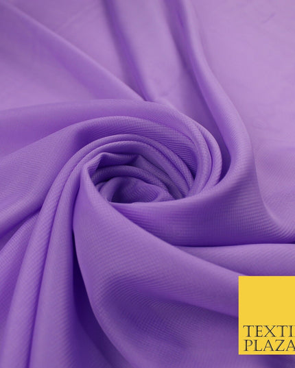 70 COLOURS Plain Dyed Chiffon Fine Soft Georgette Sheer Dress Fabric 57" Wide