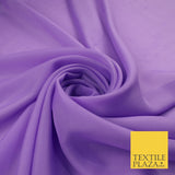 70 COLOURS Plain Dyed Chiffon Fine Soft Georgette Sheer Dress Fabric 57" Wide
