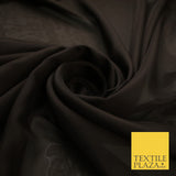 70 COLOURS Plain Dyed Chiffon Fine Soft Georgette Sheer Dress Fabric 57" Wide