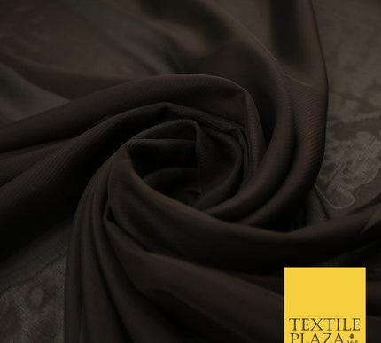 70 COLOURS Plain Dyed Chiffon Fine Soft Georgette Sheer Dress Fabric 57" Wide