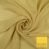 70 COLOURS Plain Dyed Chiffon Fine Soft Georgette Sheer Dress Fabric 57" Wide
