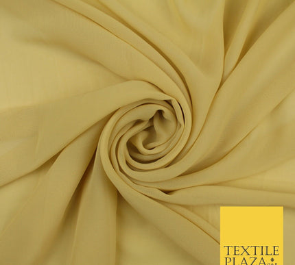 70 COLOURS Plain Dyed Chiffon Fine Soft Georgette Sheer Dress Fabric 57" Wide