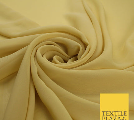 70 COLOURS Plain Dyed Chiffon Fine Soft Georgette Sheer Dress Fabric 57" Wide