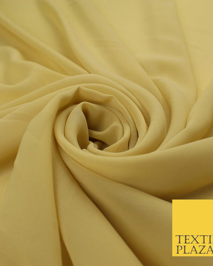 70 COLOURS Plain Dyed Chiffon Fine Soft Georgette Sheer Dress Fabric 57" Wide