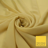 70 COLOURS Plain Dyed Chiffon Fine Soft Georgette Sheer Dress Fabric 57" Wide