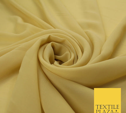 70 COLOURS Plain Dyed Chiffon Fine Soft Georgette Sheer Dress Fabric 57" Wide