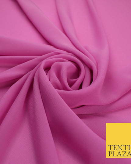 70 COLOURS Plain Dyed Chiffon Fine Soft Georgette Sheer Dress Fabric 57" Wide