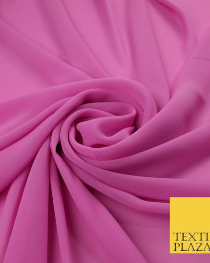 70 COLOURS Plain Dyed Chiffon Fine Soft Georgette Sheer Dress Fabric 57" Wide