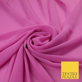 70 COLOURS Plain Dyed Chiffon Fine Soft Georgette Sheer Dress Fabric 57" Wide