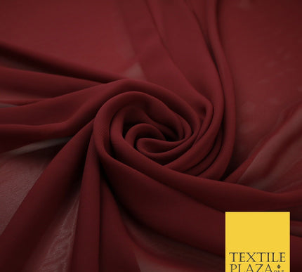70 COLOURS Plain Dyed Chiffon Fine Soft Georgette Sheer Dress Fabric 57" Wide