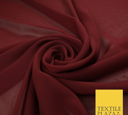 70 COLOURS Plain Dyed Chiffon Fine Soft Georgette Sheer Dress Fabric 57" Wide
