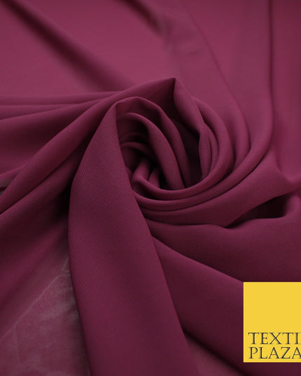 70 COLOURS Plain Dyed Chiffon Fine Soft Georgette Sheer Dress Fabric 57" Wide