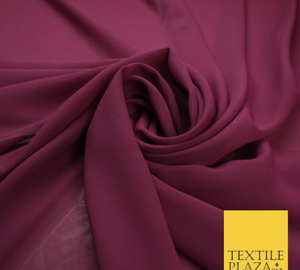 70 COLOURS Plain Dyed Chiffon Fine Soft Georgette Sheer Dress Fabric 57" Wide