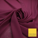 70 COLOURS Plain Dyed Chiffon Fine Soft Georgette Sheer Dress Fabric 57" Wide