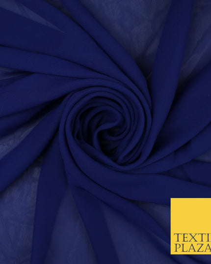 70 COLOURS Plain Dyed Chiffon Fine Soft Georgette Sheer Dress Fabric 57" Wide