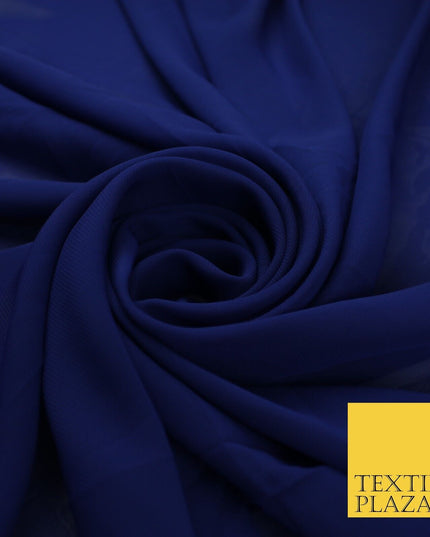 70 COLOURS Plain Dyed Chiffon Fine Soft Georgette Sheer Dress Fabric 57" Wide