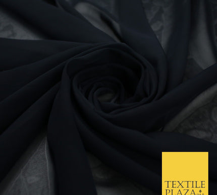 70 COLOURS Plain Dyed Chiffon Fine Soft Georgette Sheer Dress Fabric 57" Wide