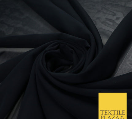 70 COLOURS Plain Dyed Chiffon Fine Soft Georgette Sheer Dress Fabric 57" Wide