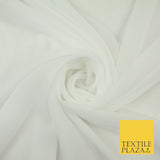 70 COLOURS Plain Dyed Chiffon Fine Soft Georgette Sheer Dress Fabric 57" Wide