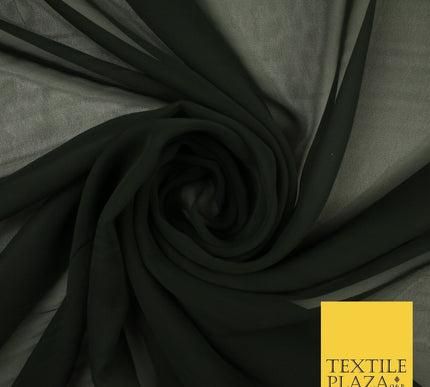 70 COLOURS Plain Dyed Chiffon Fine Soft Georgette Sheer Dress Fabric 57" Wide