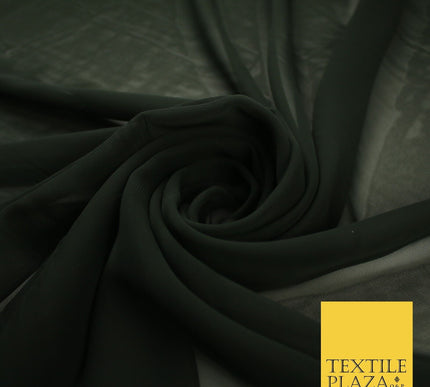 70 COLOURS Plain Dyed Chiffon Fine Soft Georgette Sheer Dress Fabric 57" Wide