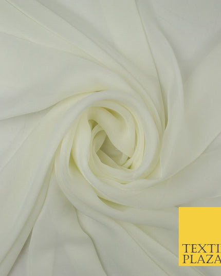 70 COLOURS Plain Dyed Chiffon Fine Soft Georgette Sheer Dress Fabric 57" Wide