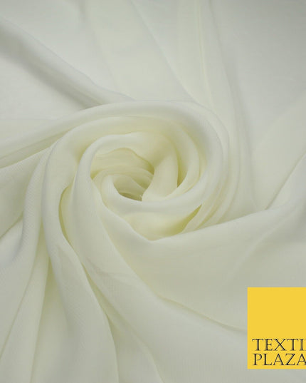 70 COLOURS Plain Dyed Chiffon Fine Soft Georgette Sheer Dress Fabric 57" Wide