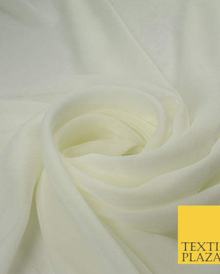 70 COLOURS Plain Dyed Chiffon Fine Soft Georgette Sheer Dress Fabric 57" Wide