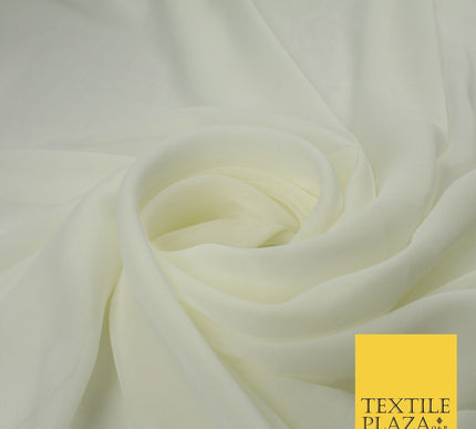70 COLOURS Plain Dyed Chiffon Fine Soft Georgette Sheer Dress Fabric 57" Wide