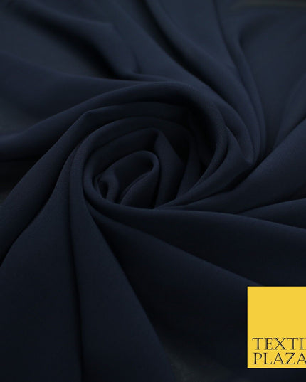 70 COLOURS Plain Dyed Chiffon Fine Soft Georgette Sheer Dress Fabric 57" Wide