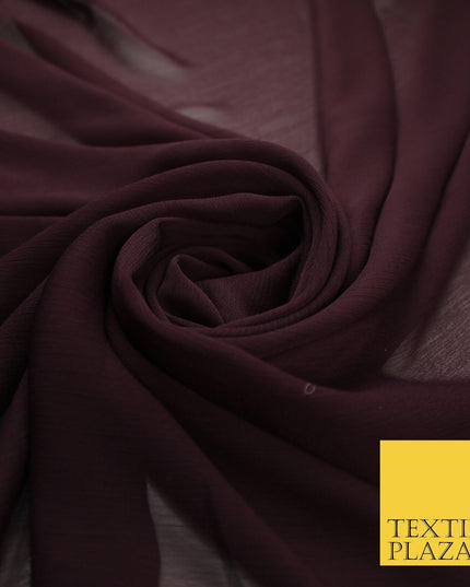 70 COLOURS Plain Dyed Chiffon Fine Soft Georgette Sheer Dress Fabric 57" Wide