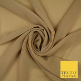 70 COLOURS Plain Dyed Chiffon Fine Soft Georgette Sheer Dress Fabric 57" Wide