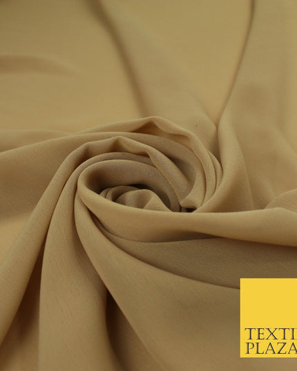 70 COLOURS Plain Dyed Chiffon Fine Soft Georgette Sheer Dress Fabric 57" Wide