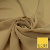 70 COLOURS Plain Dyed Chiffon Fine Soft Georgette Sheer Dress Fabric 57" Wide