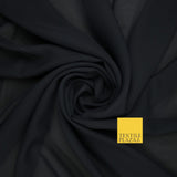70 COLOURS Plain Dyed Chiffon Fine Soft Georgette Sheer Dress Fabric 57" Wide